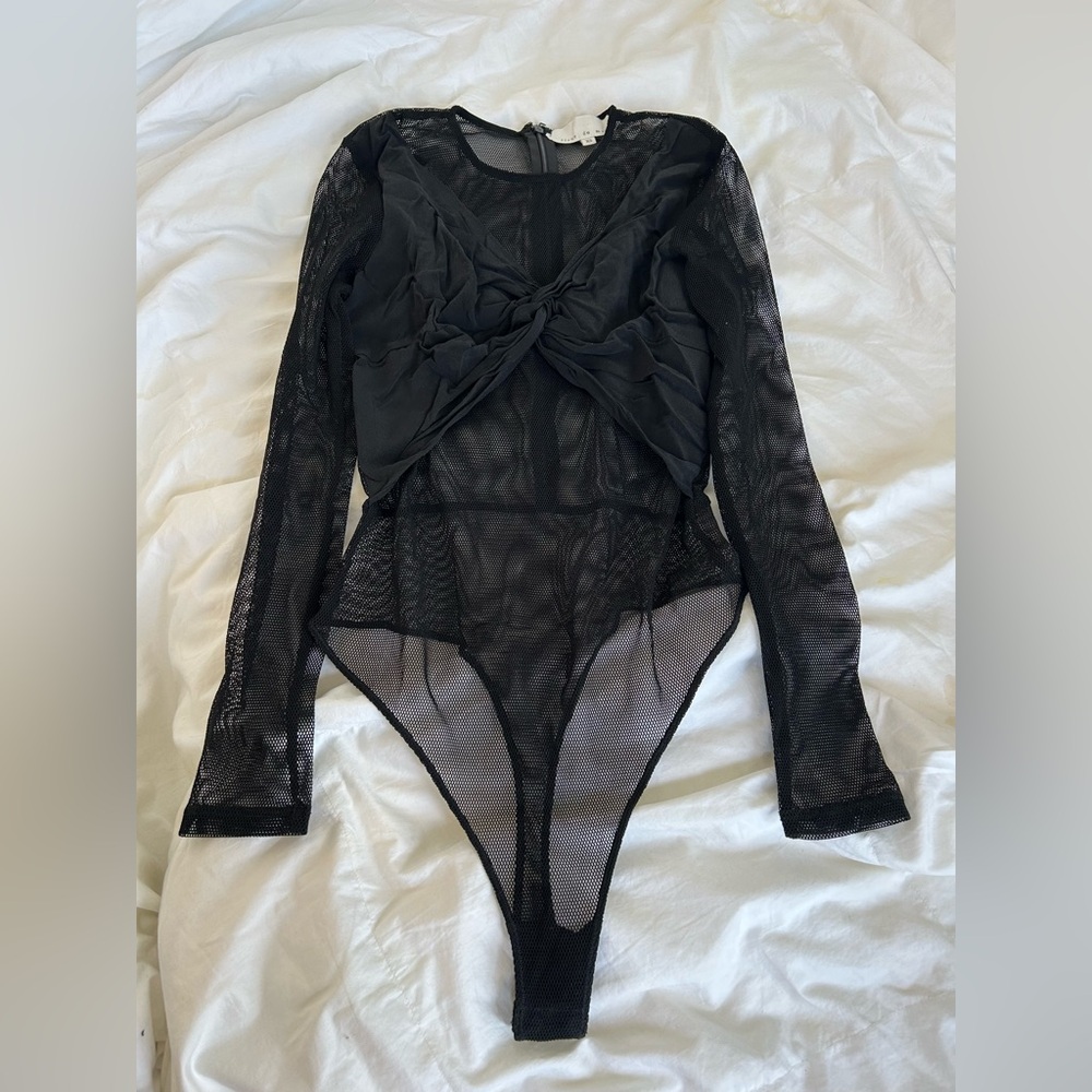 Fleur du Mal Black Lace Chemise